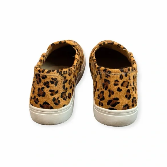 Mia Yulia Leopard Print slip-on Sneakers Animal Print Calf Hair Platform shoes 9 - Picture 5 of 7